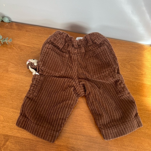 Gymboree Brown Corduroy Casual Bottoms with Pocket Lion NWOT 3-6M - Picture 3 of 6